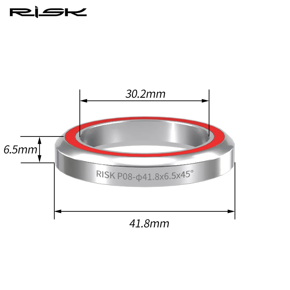 RISK Rulmenți pentru headset de bicicletă 41mm Oțel - Upgrade MTB și Rutier