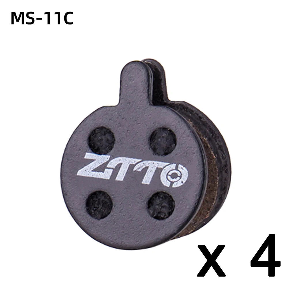 ZTTO 4-Pair Semi-Metal Disc Brake Pads – Quiet Ceramic MTB (MS-02A)