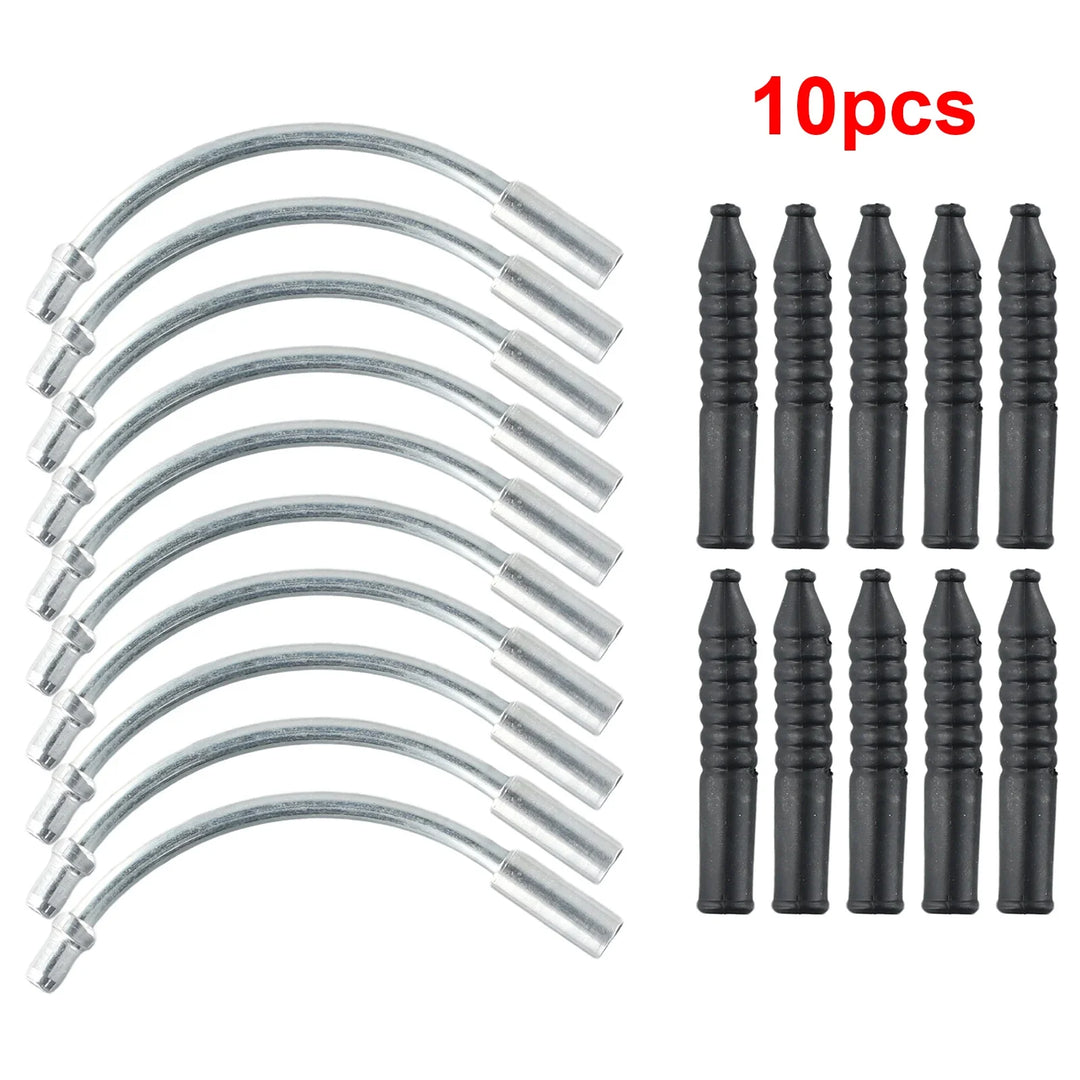 10 Stück V‑Bremse Nudel & Boot-Set für MTB – Aluminium/Plastik Führungsrohr