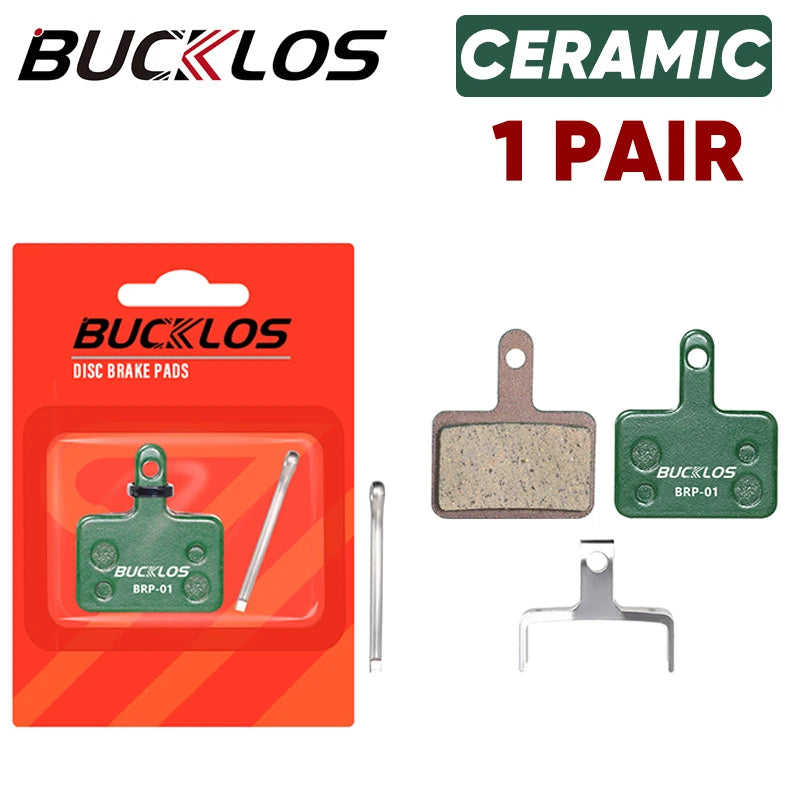 Pastiglie freno in ceramica BUCKLOS 4 paia per disco idraulico Shimano B01S