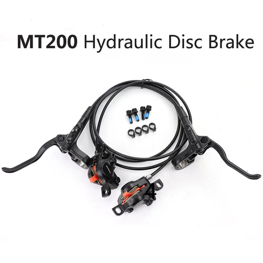 Set freni a disco idraulici Shimano MT200 – Sinistra anteriore e destra posteriore