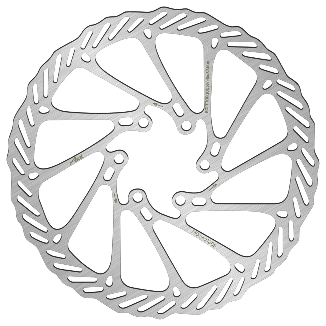 BUCKLOS G3CS Rotore a disco in acciaio inox da 180 mm – Strada e MTB