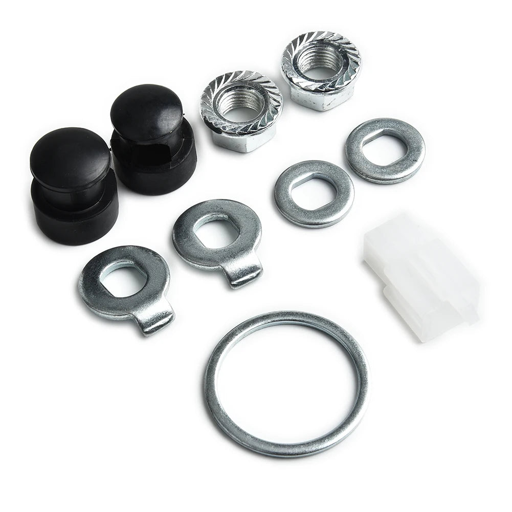 Kit de Bloqueio para Motor de Cubo Traseiro M12/M14 – Porca, Arruela, Espaçador e Tampa