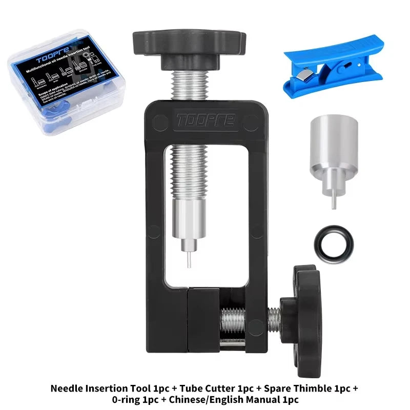 TOOPRE Pro3 Set di strumenti multifunzione in alluminio per ago di olio per bici