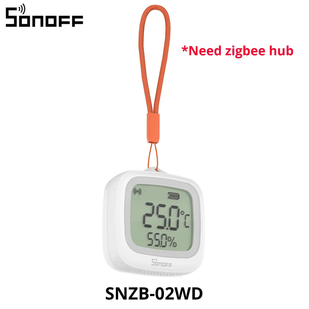 SONOFF SNZB-02WD IP65 Zigbee LCD Senzor de temperatură și umiditate