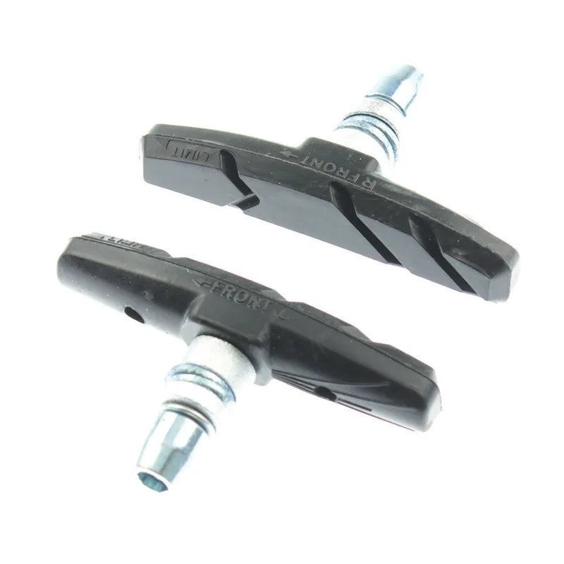 Rubber V‑Brake Pads – 1 Pair Black, Lightweight MTB/Road Bike
