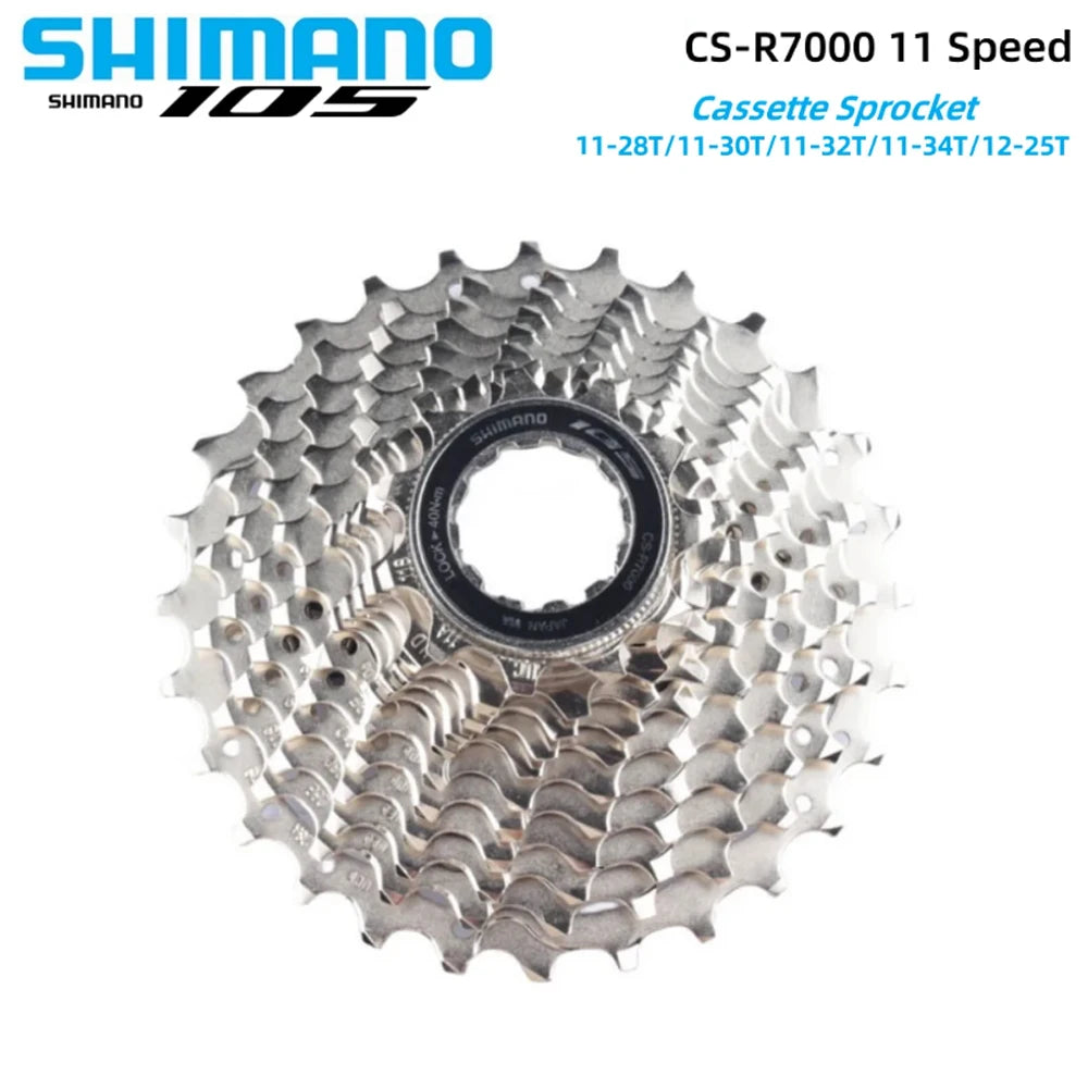 Shimano 105 R7000 12-25T 11-speed kassette til racercykler
