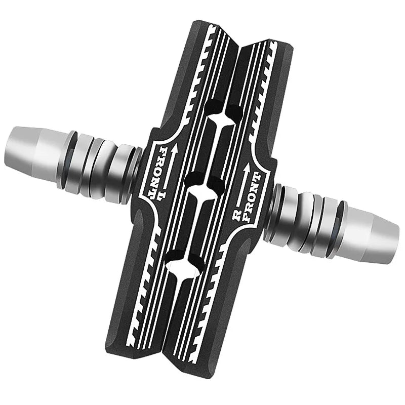 LEBYCLE V‑Brake Pads 70mm/73mm Threaded – Low‑Noise All‑Weather Brakes