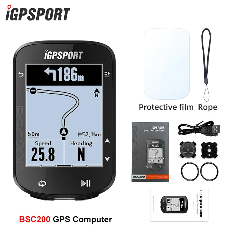 iGPSPORT BSC200C GPS-pyöräcomputer – Portugali, ANT+, Vesitiivis