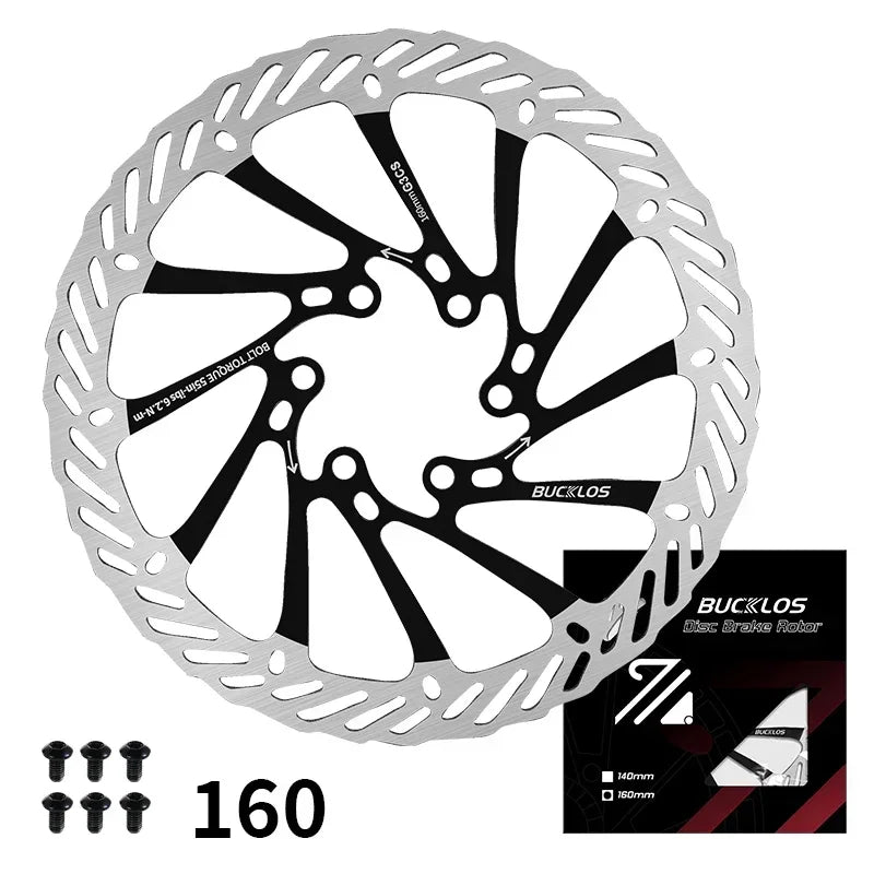 Amperbike BUCKLOS 180mm Gelber Ultraleichter MTB Scheibenbremsrotor