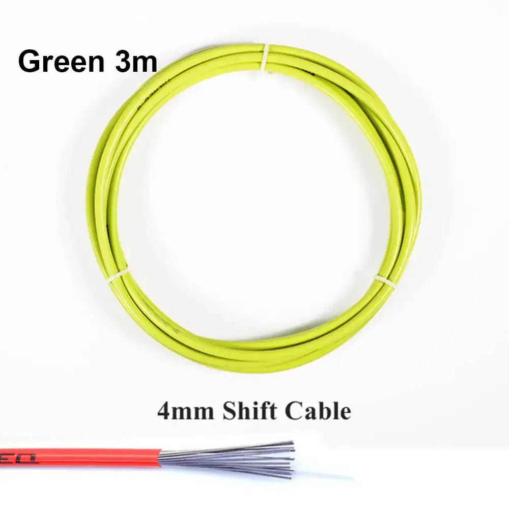 3m Red 4mm Bicycle Shift Cable – Durable PTFE‑Coated Wire