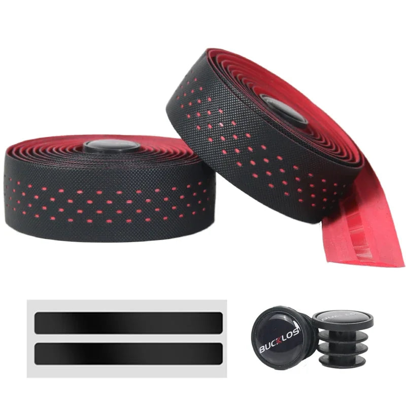 Fita de Guidão Bucklos Cinza – Pega Confortável de PU+EVA para Estrada e Cascalho