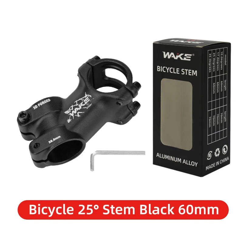 WAKE Ultralight 35° 60mm Avanço de Bicicleta – Aperto de 31,8mm, MTB/Road