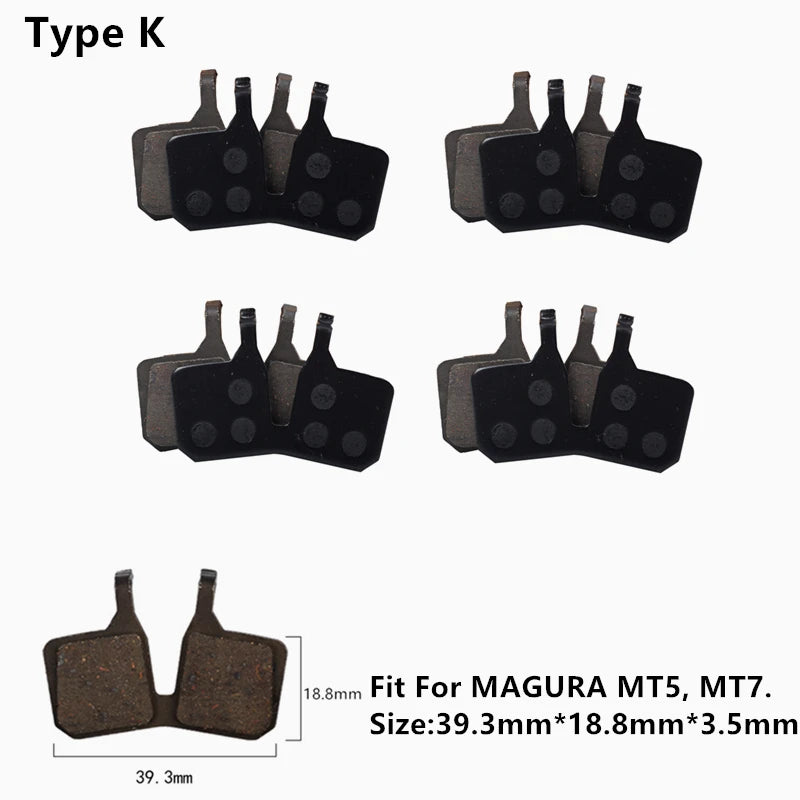 4 perechi de plăcuțe de frână disc MTB semi-metalice – Shimano tip C