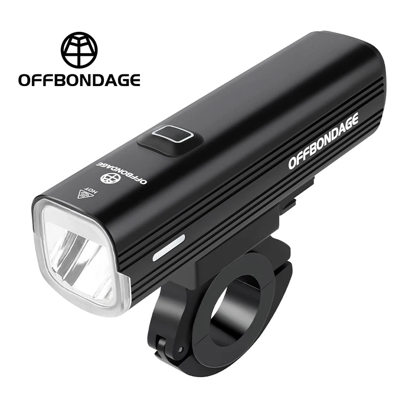 OFFBONDAGE 1000Lumen USB Faro Anteriore per Bicicletta – Impermeabile IPX6