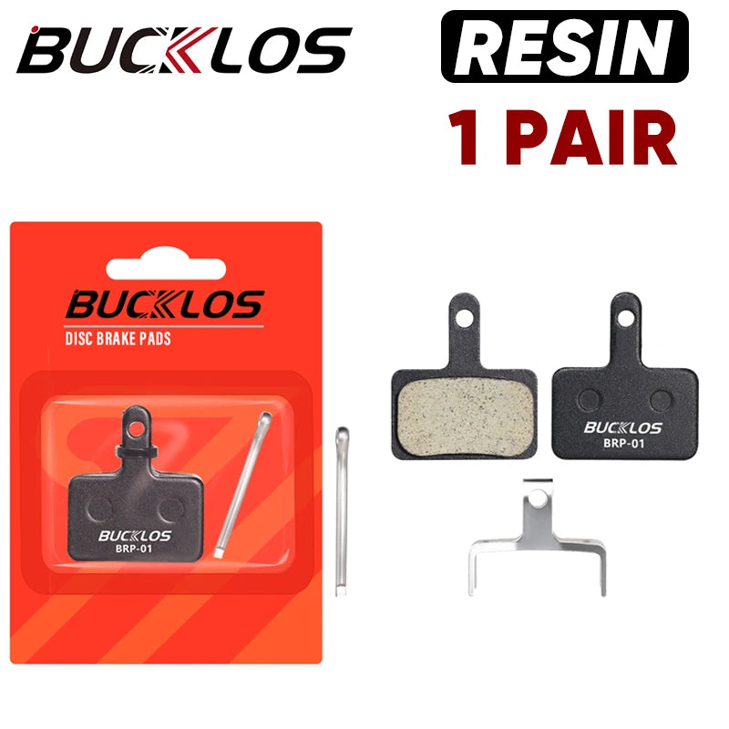 Plăci de frână cu disc din rășină BUCKLOS, set de 10 perechi pentru Shimano B01S/B03S/B05S