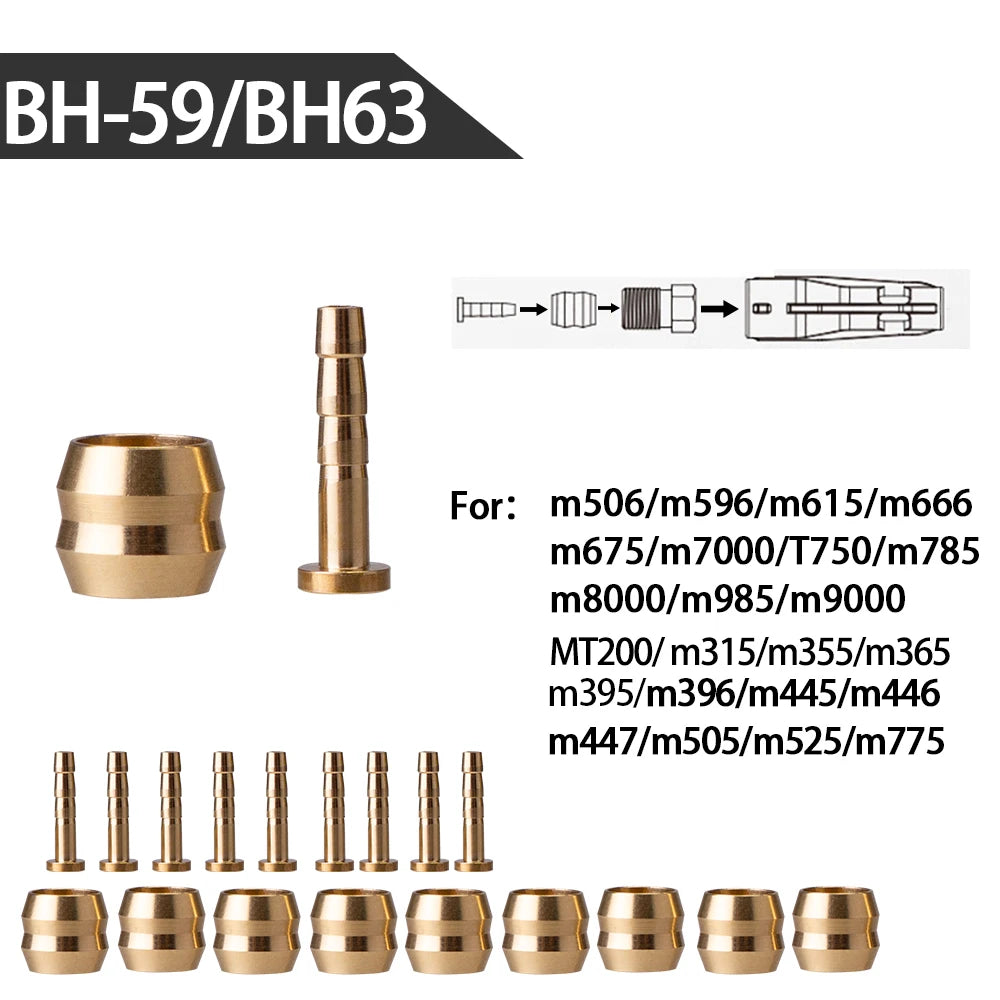 ZTTO 10pcs Olive Hydraulic Disc Brake Oil Pins for BH59/BH90 MTB