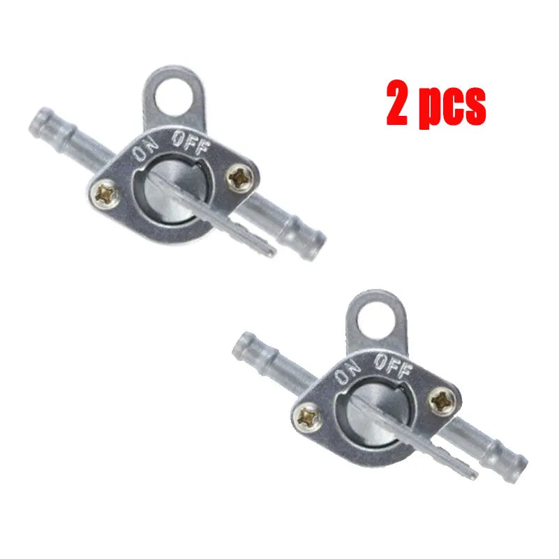 6mm Inline benzin brændstoftap switch til 90-140 cc motorcykler – 2 stk