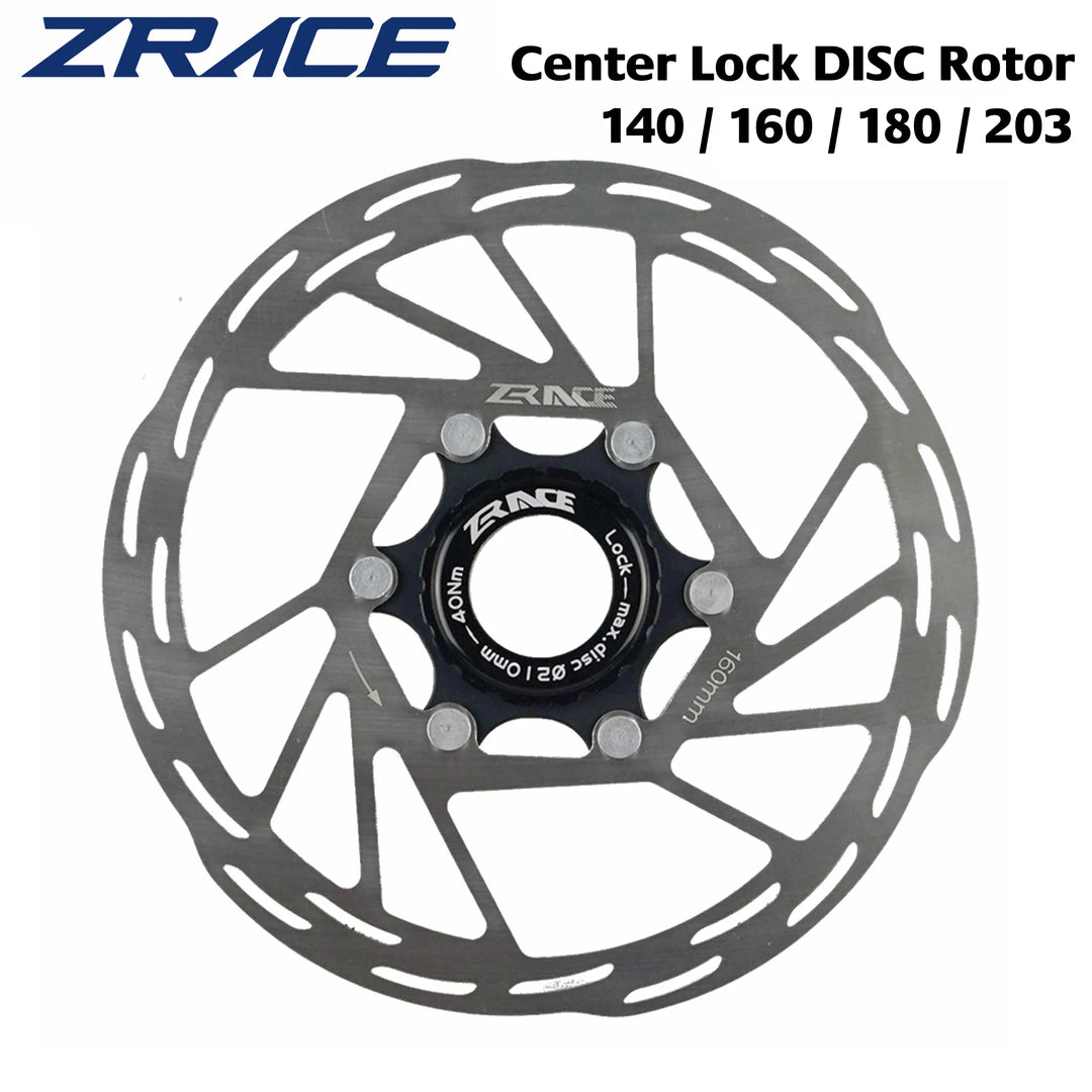 ZRACE 203mm Center Lock Disc Rotor – 140‑180mm MTB & Road Brake